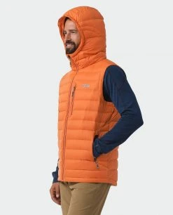 Stio Men's Hometown Down Hooded Vest 54 Stio Men's Hometown Down Hooded Vest -STIO Sales M Hometown Down Hooded Vest Burnt Orange 4