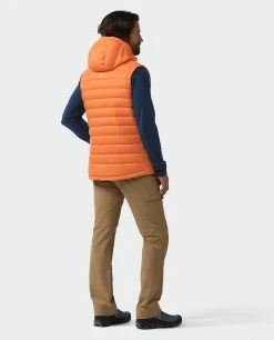Stio Men's Hometown Down Hooded Vest 57 Stio Men's Hometown Down Hooded Vest -STIO Sales M Hometown Down Hooded Vest Burnt Orange 7
