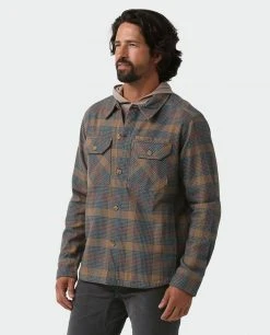 Stio Men's Hutkeeper Flannel Shirt -STIO Sales M Hutkeeper Flannel Shirt Bourbon Plaid 1