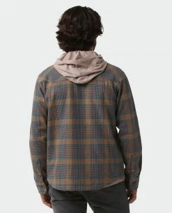 Stio Men's Hutkeeper Flannel Shirt -STIO Sales M Hutkeeper Flannel Shirt Bourbon Plaid 3