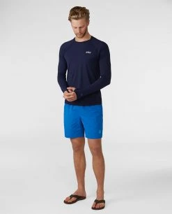 Stio Men's Hylas Crew LS -STIO Sales M Hylas Crew LS Maritime Blue 3