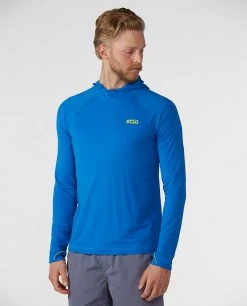 Stio Men's Hylas Hooded Pullover -STIO Sales M Hylas Hooded Pullover Blue Jolt 1