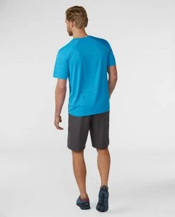 Stio Men's Icefloe Tech Tee SS -STIO Sales M Icefloe Tech Tee SS Rapid Blue 4