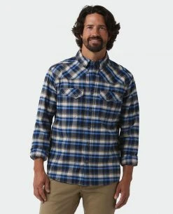 Stio Men's Junction Midweight Flannel Shirt 50 Stio Men's Junction Midweight Flannel Shirt -STIO Sales M Junction Midweight Flannel Shirt Alpine Lake Plaid 1
