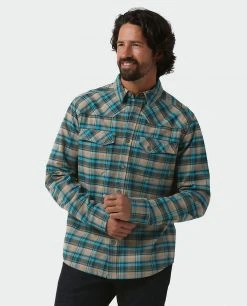 Stio Men's Junction Midweight Flannel Shirt 35 Stio Men's Junction Midweight Flannel Shirt -STIO Sales M Junction Midweight Flannel Shirt Deep Delta Plaid 2