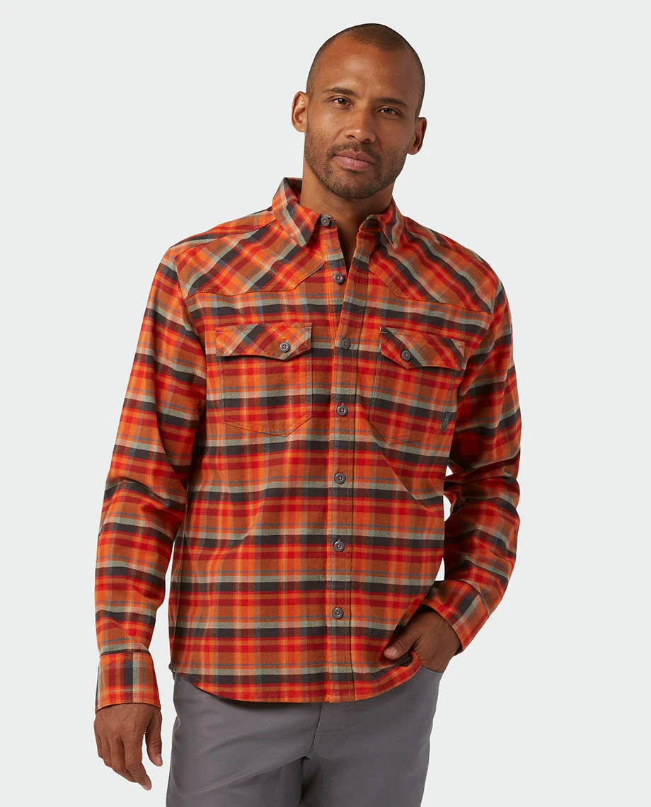 Stio Men's Junction Midweight Flannel Shirt 10 Stio Men's Junction Midweight Flannel Shirt - Image 8