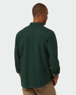 Stio Men's Junction Midweight Flannel Shirt 59 Stio Men's Junction Midweight Flannel Shirt -STIO Sales M Junction Midweight Flannel Shirt Treeline Green 3