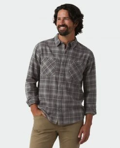 Stio Men's Miter Lightweight Flannel Shirt 41 Stio Men's Miter Lightweight Flannel Shirt -STIO Sales M Miter Lightweight Flannel Shirt Basalt Plaid 1