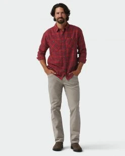 Stio Men's Miter Lightweight Flannel Shirt 49 Stio Men's Miter Lightweight Flannel Shirt -STIO Sales M Miter Lightweight Flannel Shirt Roasted Beet Plaid 4