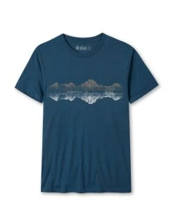 Stio Men's Mountain Mirror Tee -STIO Sales M Mountain Mirror Tee Steal Blue Heather 7fe16d1d 0765 4905 8108 71a8a6d701f4