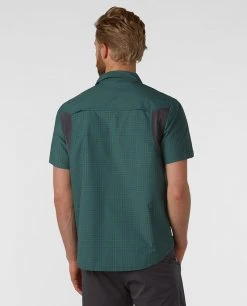 Stio Men's Hagen Trail Shirt -STIO Sales M OPR Short Scorched Rock M Hagen Trail Shirt River Thicket Plaid 2