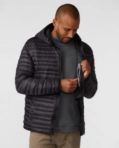 Stio Men's Pinion Down Hooded Jacket -STIO Sales M Pinion Down Hooded Jacket Boundary Black 2 353d607a cbcf 4ce3 ae30 4c7c2722fcec