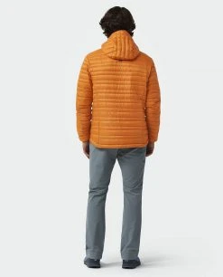 Stio Men's Pinion Down Hooded Jacket -STIO Sales M Pinion Down Hooded Jacket Bourbon 4