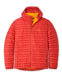 Stio Men's Pinion Down Hooded Jacket -STIO Sales M Pinion Down Hooded Jacket Risk Red