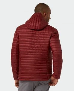 Stio Men's Pinion Down Hooded Jacket -STIO Sales M Pinion Down Hooded Jacket Roasted Beet 4
