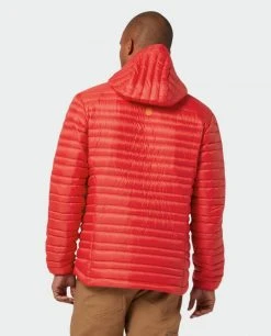 Stio Men's Pinion Down Hooded Jacket -STIO Sales M Pinion Hooded Down Jacket Risk Red 4 Top