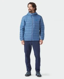 Stio Men's Pinion Down Hooded Jacket -STIO Sales M Pinion Hooded Down Jacket Sturdy Blue 1 Full