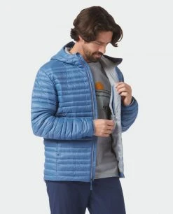 Stio Men's Pinion Down Hooded Jacket -STIO Sales M Pinion Hooded Down Jacket Sturdy Blue 6 Top