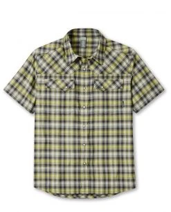 Stio Men's Eddy Shirt SS -STIO Sales M SS Eddy Honeydew Plaid