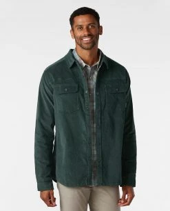 Stio Men's Saratoga Cord Shirt 36 Stio Men's Saratoga Cord Shirt -STIO Sales M Saratoga Cord Treeline Green 1