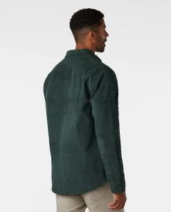 Stio Men's Saratoga Cord Shirt 38 Stio Men's Saratoga Cord Shirt -STIO Sales M Saratoga Cord Treeline Green 2