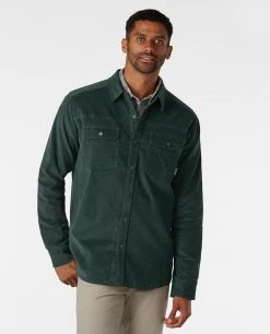 Stio Men's Saratoga Cord Shirt 37 Stio Men's Saratoga Cord Shirt -STIO Sales M Saratoga Cord Treeline Green 3
