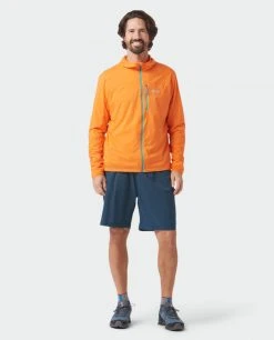 Stio Men's Second Light Windshell -STIO Sales M Second Light Windshell Orange Peel 1 Full