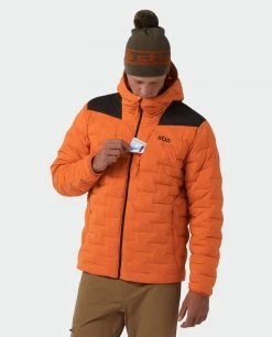 Stio Men's Skillet Stretch Down Hooded Jacket -STIO Sales M Skillet Stretch Down Hooded Jacket Basecamp Orange 2
