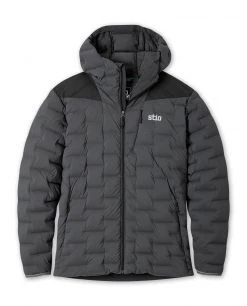 Stio Men's Skillet Stretch Down Hooded Jacket -STIO Sales M Skillet Stretch Down Hooded Jacket Boundary Black