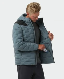 Stio Men's Skillet Stretch Down Hooded Jacket -STIO Sales M Skillet Stretch Down Hooded Jacket Stormy Weather 4