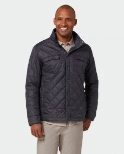 Stio Men's Skycrest Insulated Snap Shirt 38 Stio Men's Skycrest Insulated Snap Shirt -STIO Sales M Skycrest Snap Shirt Boundary Black 3 Top