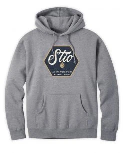 STIO Sales -STIO Sales M Stio Lockup Hoodie Gray Heather S20