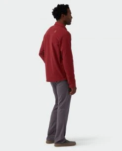 Stio Men's Thermop Fleece Snap Shirt -STIO Sales M Thermop Fleece Snap Shirt Roasted Beet 5
