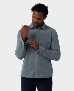 Stio Men's Thermop Fleece Snap Shirt -STIO Sales M Thermop Fleece Snap Shirt Stormy Weather 2