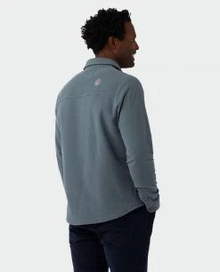 Stio Men's Thermop Fleece Snap Shirt -STIO Sales M Thermop Fleece Snap Shirt Stormy Weather 3