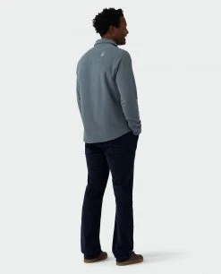 Stio Men's Thermop Fleece Snap Shirt -STIO Sales M Thermop Fleece Snap Shirt Stormy Weather 5