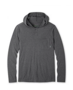 Stio Men's Tipton Tech Hooded Henley -STIO Sales M Tipton Hooded Henley Boundary Black Heather 2d2c0f32 ddc2 4b0f ae33 ac73aa4c4293