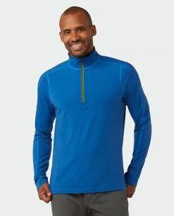 Stio Men's Tipton Tech Half Zip -STIO Sales M Tipton Tech Half Zip Alpine Lake Heather 1