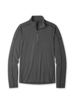 Stio Men's Tipton Tech Half Zip -STIO Sales M Tipton Tech Half Zip Boundary Black Heather