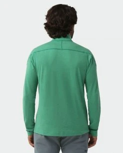 Stio Men's Tipton Tech Half Zip -STIO Sales M Tipton Tech Half Zip Greenery Heather 3