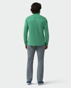 Stio Men's Tipton Tech Half Zip -STIO Sales M Tipton Tech Half Zip Greenery Heather 5