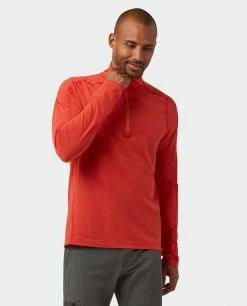 Stio Men's Tipton Tech Half Zip -STIO Sales M Tipton Tech Half Zip Risk Red 2