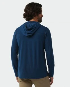 Stio Men's Tipton Tech Hooded Henley -STIO Sales M Tipton Tech Hooded Henley Mulberry Heather 2