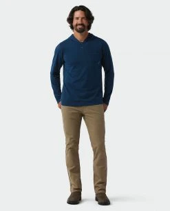 Stio Men's Tipton Tech Hooded Henley -STIO Sales M Tipton Tech Hooded Henley Mulberry Heather 3