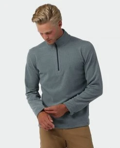 Stio Men's Turpin Fleece Half Zip -STIO Sales M Turpin Fleece Half Zip Stormy Weather Heather 2