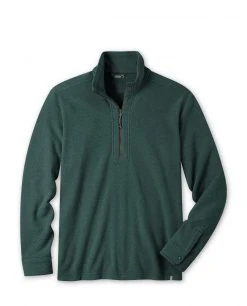 Stio Men's Turpin Fleece Half Zip -STIO Sales M Turpin Fleece Half Zip Treeline Green Heather
