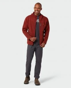 Stio Men's Wilcox Fleece Hoodie -STIO Sales M Wilcox Fleece Hoodie Risk Red 1 Full