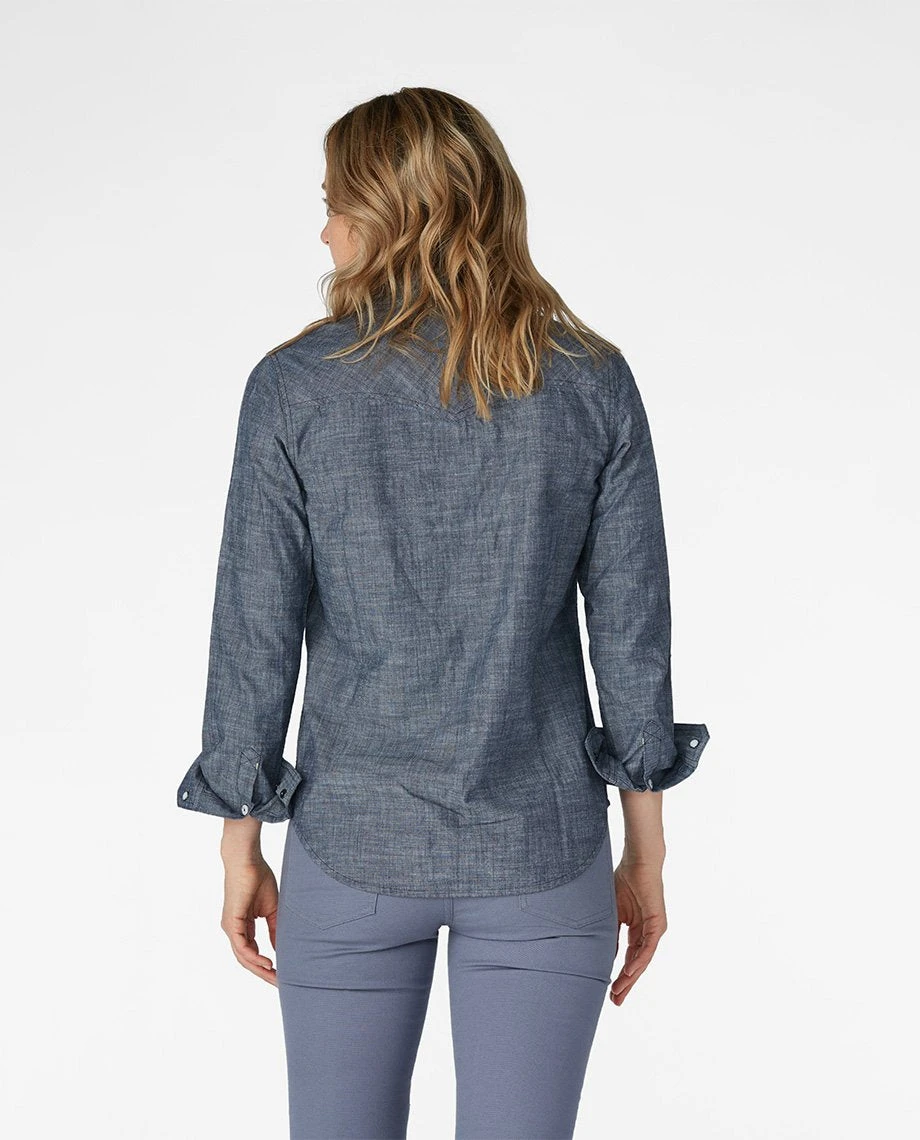 Stio Women's Ashton Chambray Shirt - Past Season 20 Stio Women's Ashton Chambray Shirt - Past Season - Image 18