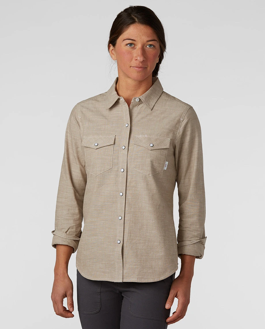 Stio Women's Ashton Chambray Shirt - Past Season 10 Stio Women's Ashton Chambray Shirt - Past Season - Image 8