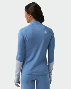 Stio Women's Basis Power Wool™ Zip Neck -STIO Sales W Basis Power Wool Zip Neck Alpine Lake 3 9118e1a0 4c6e 47f6 8842 f0dd66b76187
